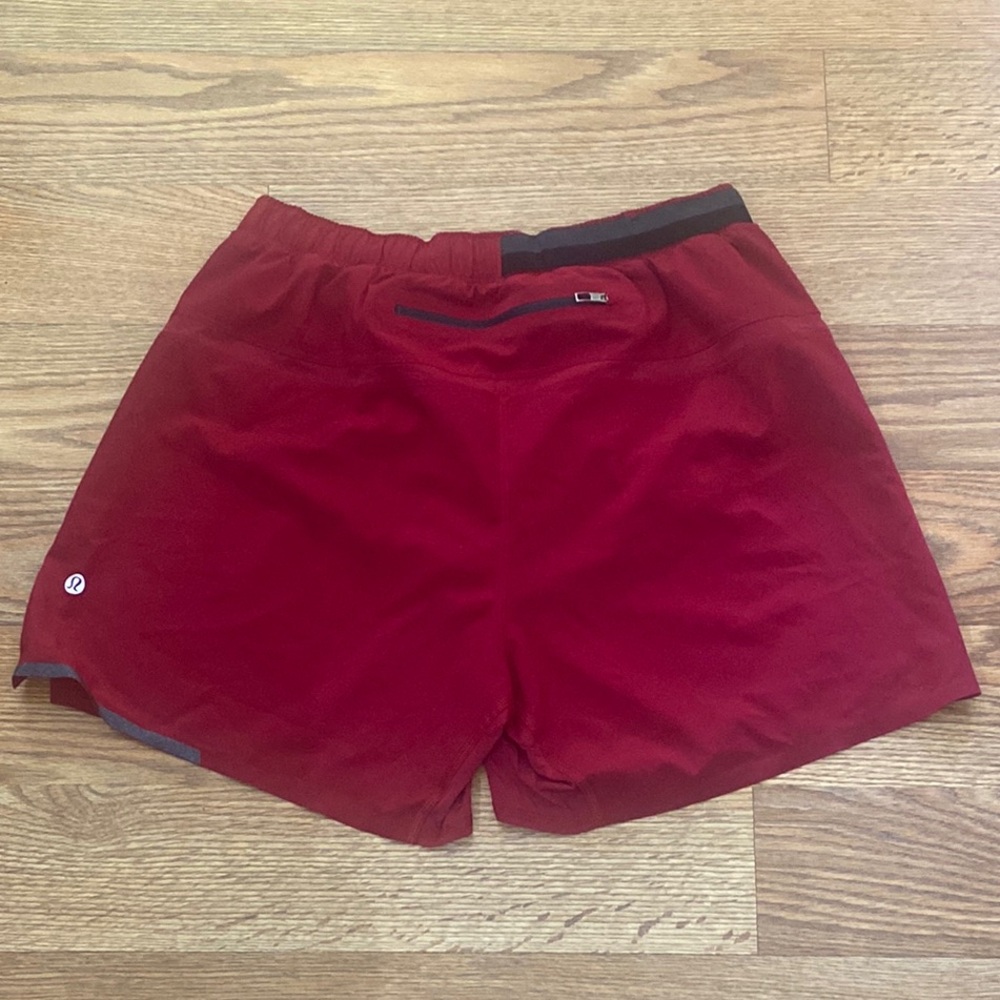 Lululemon Red Athletic Shorts
